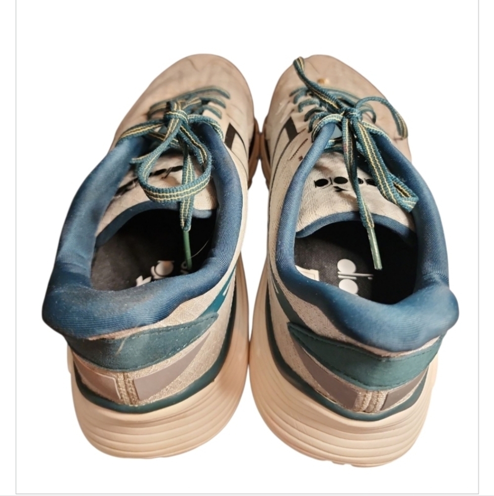 Diadora Equipe Nucleo Men Running Shoes Gray Mediterranean 10.5 Athletic Sneaker - Picture 7 of 12